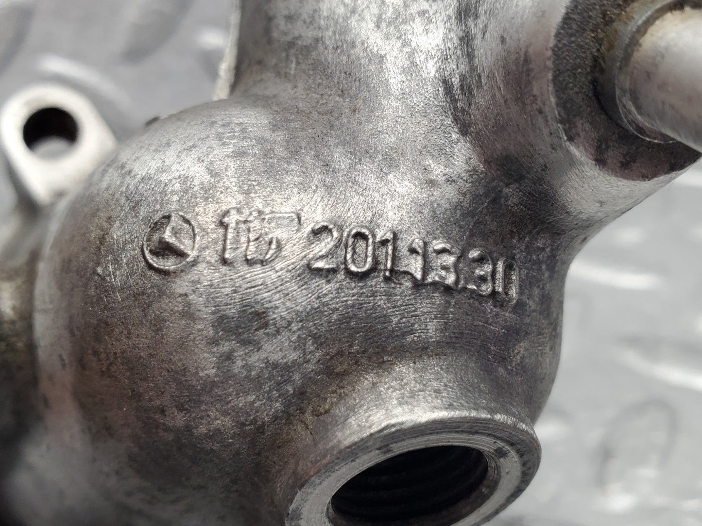 W126 Coupe water pump flange used OEM