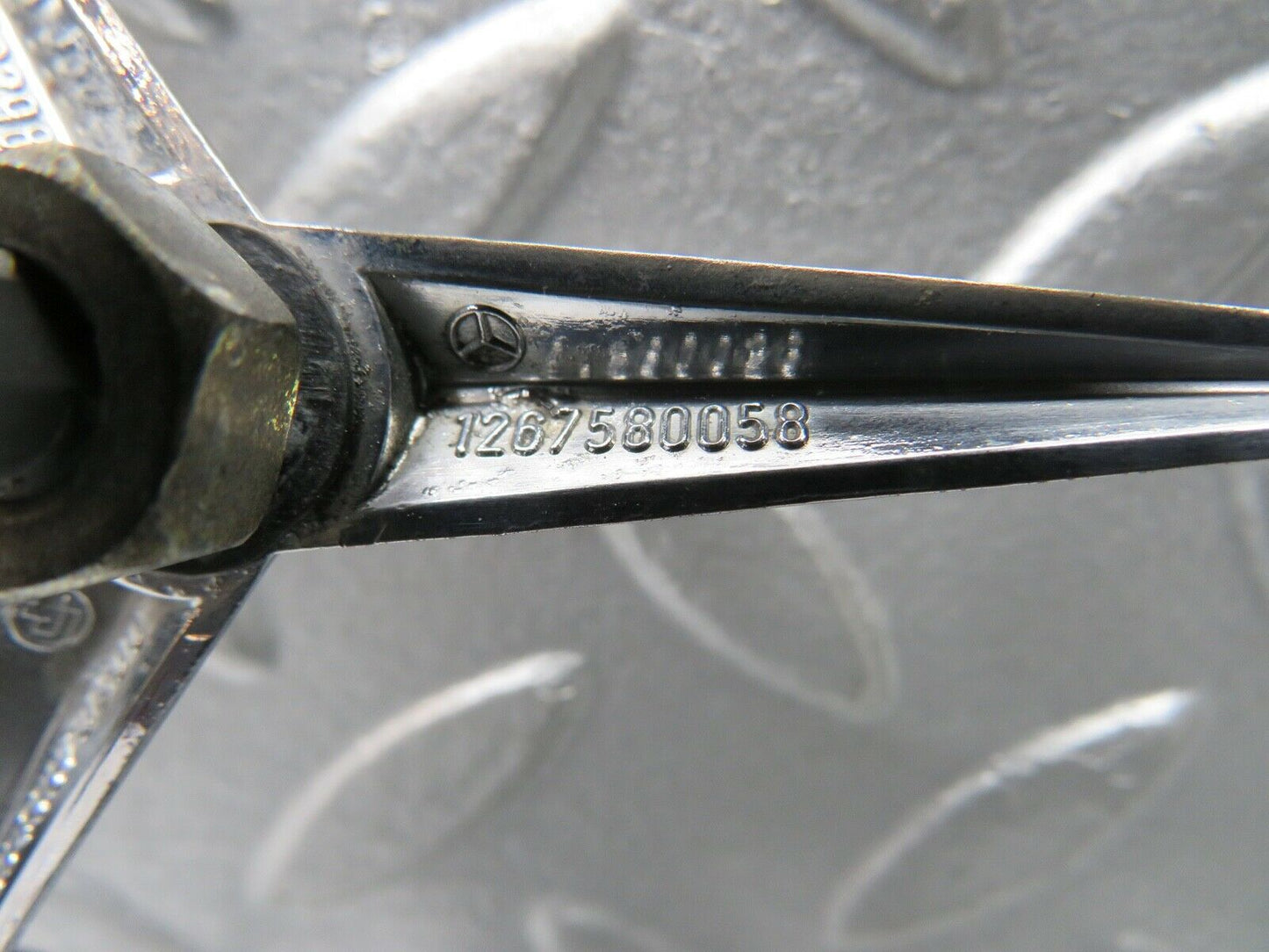 21858 Mercedes-Benz W123 Trunk Boot Lid Emblem 1267580058