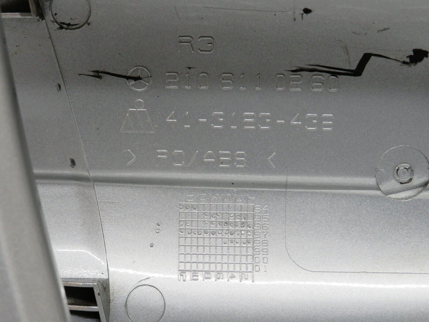 24894 Mercedes-Benz W140 S320 Right Wing Mirror Housing Silver 2108110260