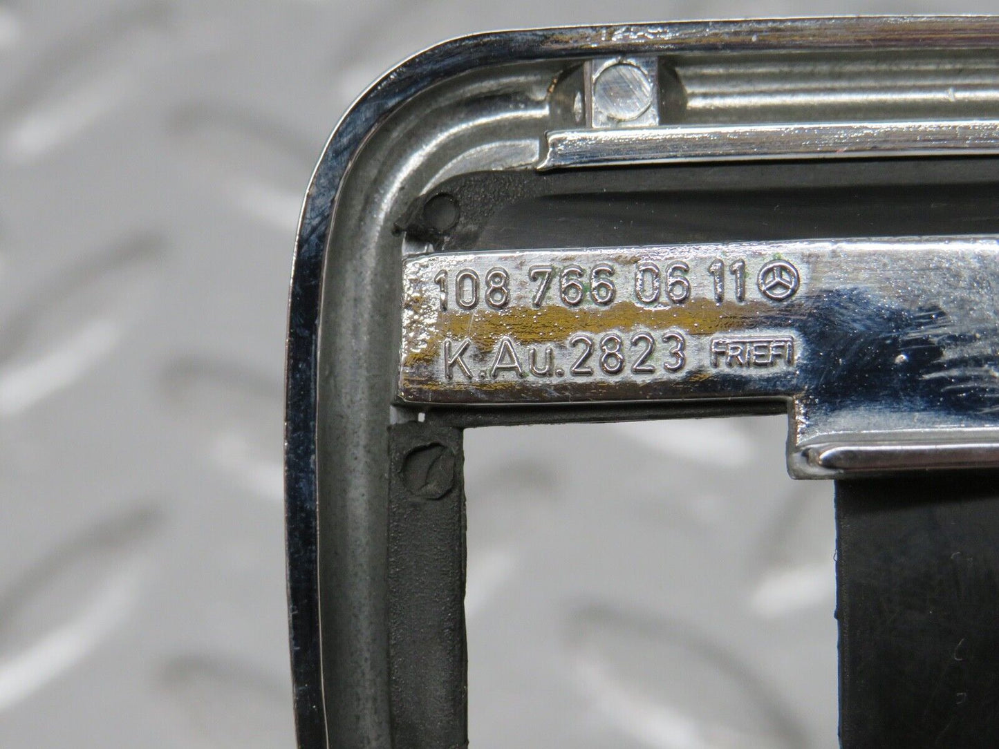 31004 Mercedes-Benz W123 230E Chrome Frame For Door Opener Right 1087660611