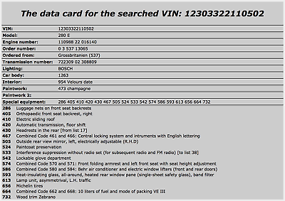 15944 Mercedes-Benz W123 280E C Pillar Exterior Trim Left Side 1236980997
