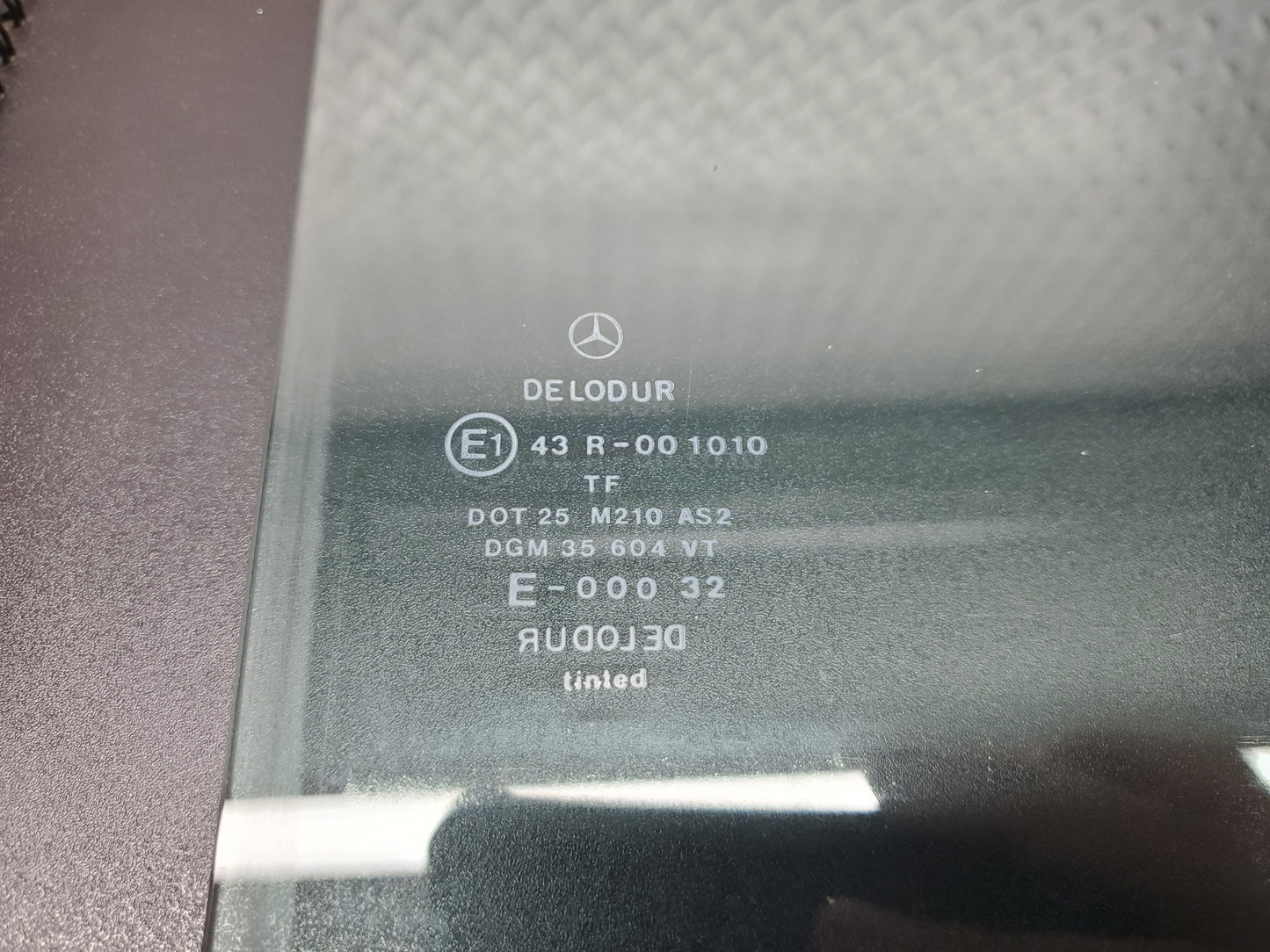 1406 Mercedes-Benz V123 240D LWB Rear Left Door Window Glass