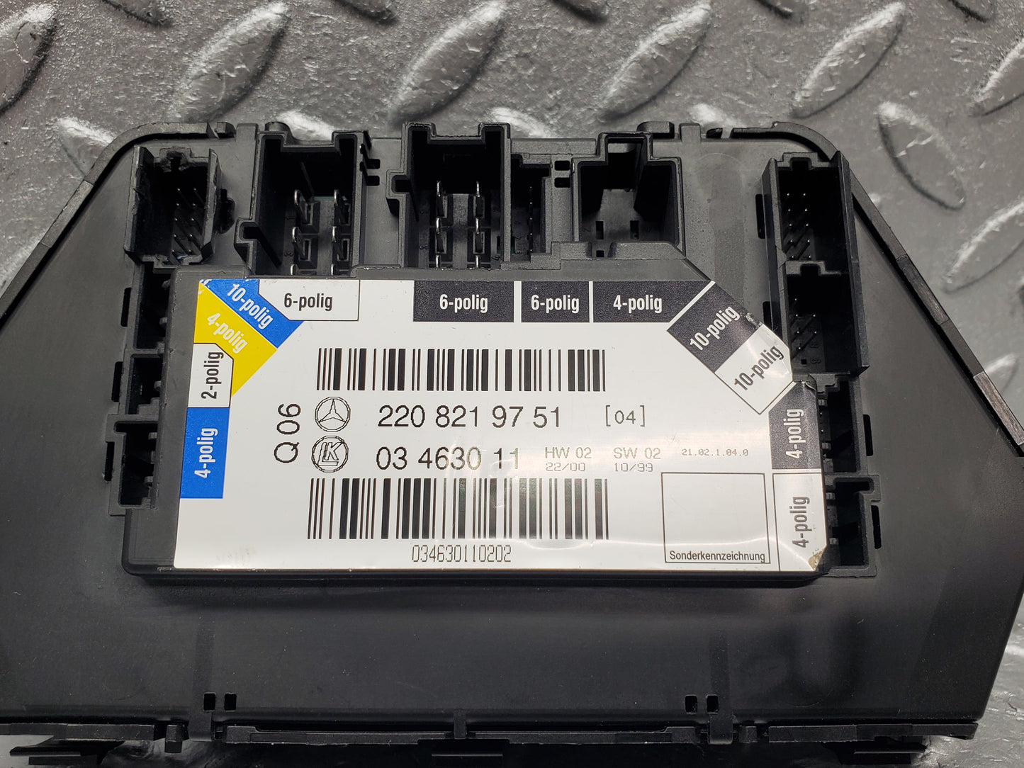 1521 Mercedes-Benz W220 S430 Electric Seat Switch Control Unit Left Side