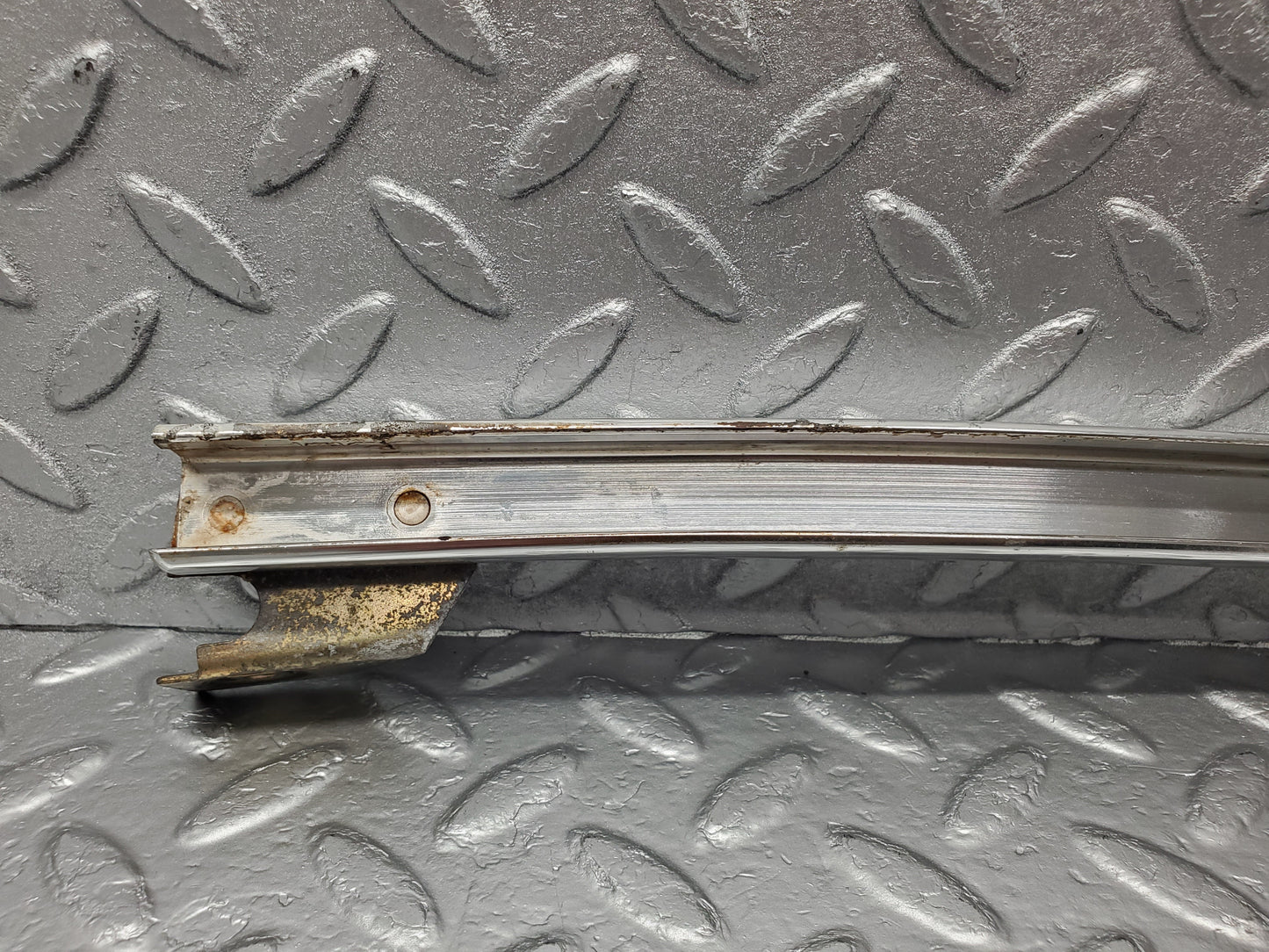 1854 Mercedes-Benz W116 350SE Rear Right Door Chrome Window Channel 1167300419