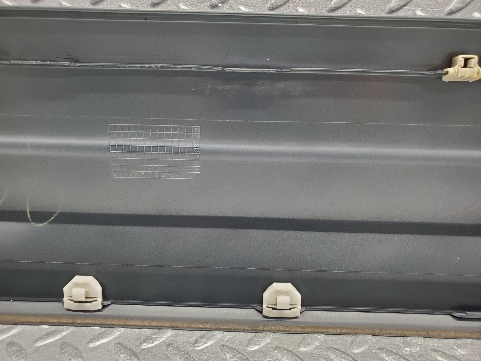 W201 Baby Benz rear right door moulding trim used OEM
