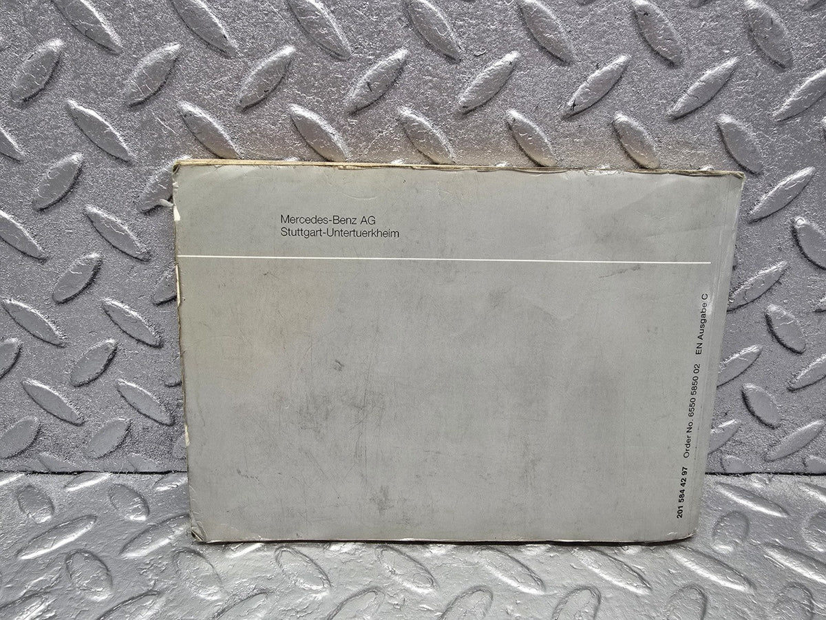 W201 Baby Benz owner's manual used OEM