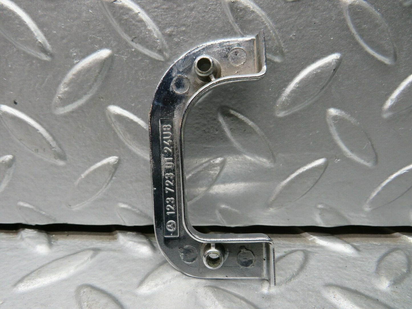21972 Mercedes-Benz S123 280TE Wagon Left Chrome Door Latch Trim 1237230124