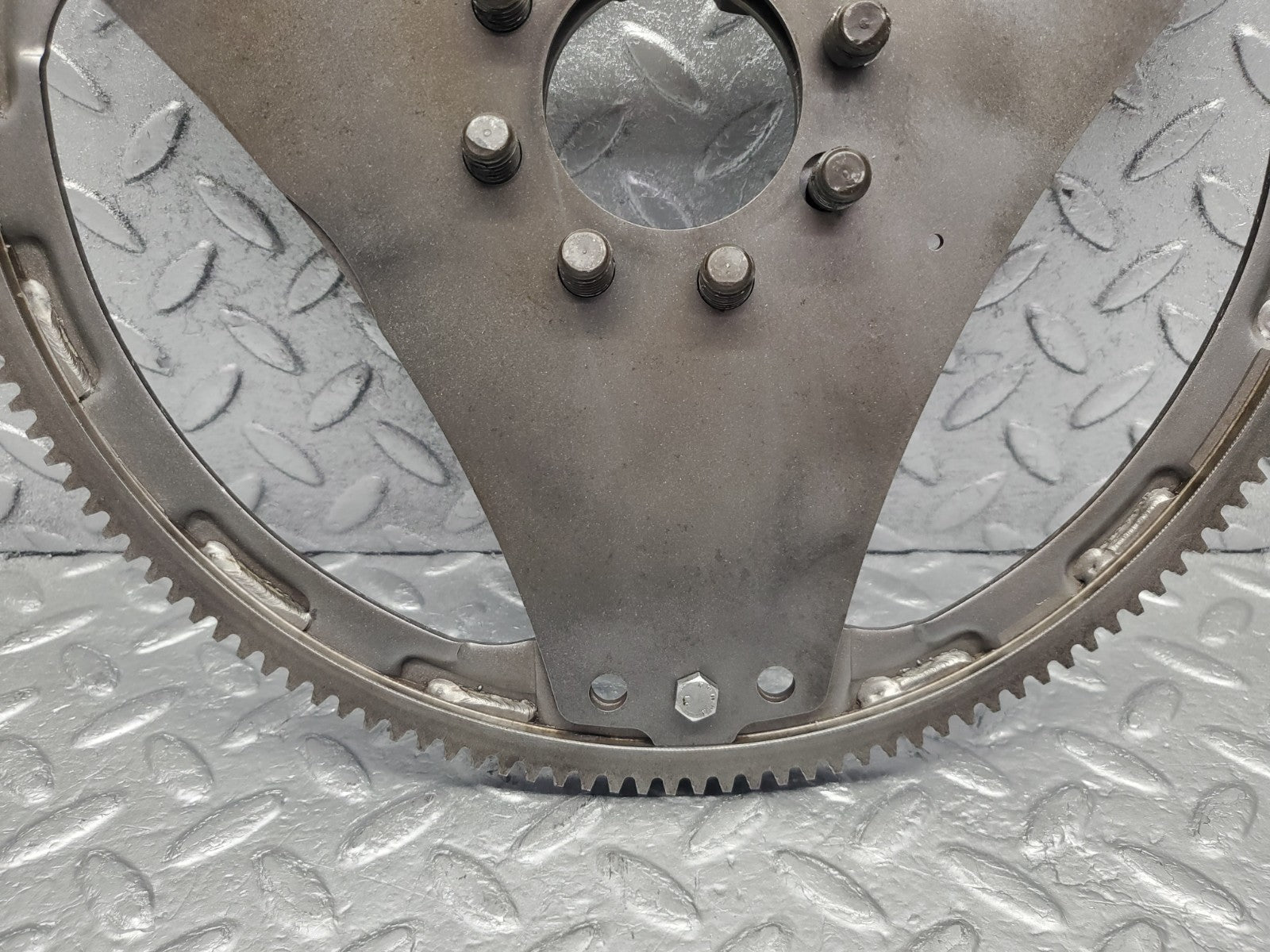 W126 Coupe flywheel starter ring with bolts used OEM