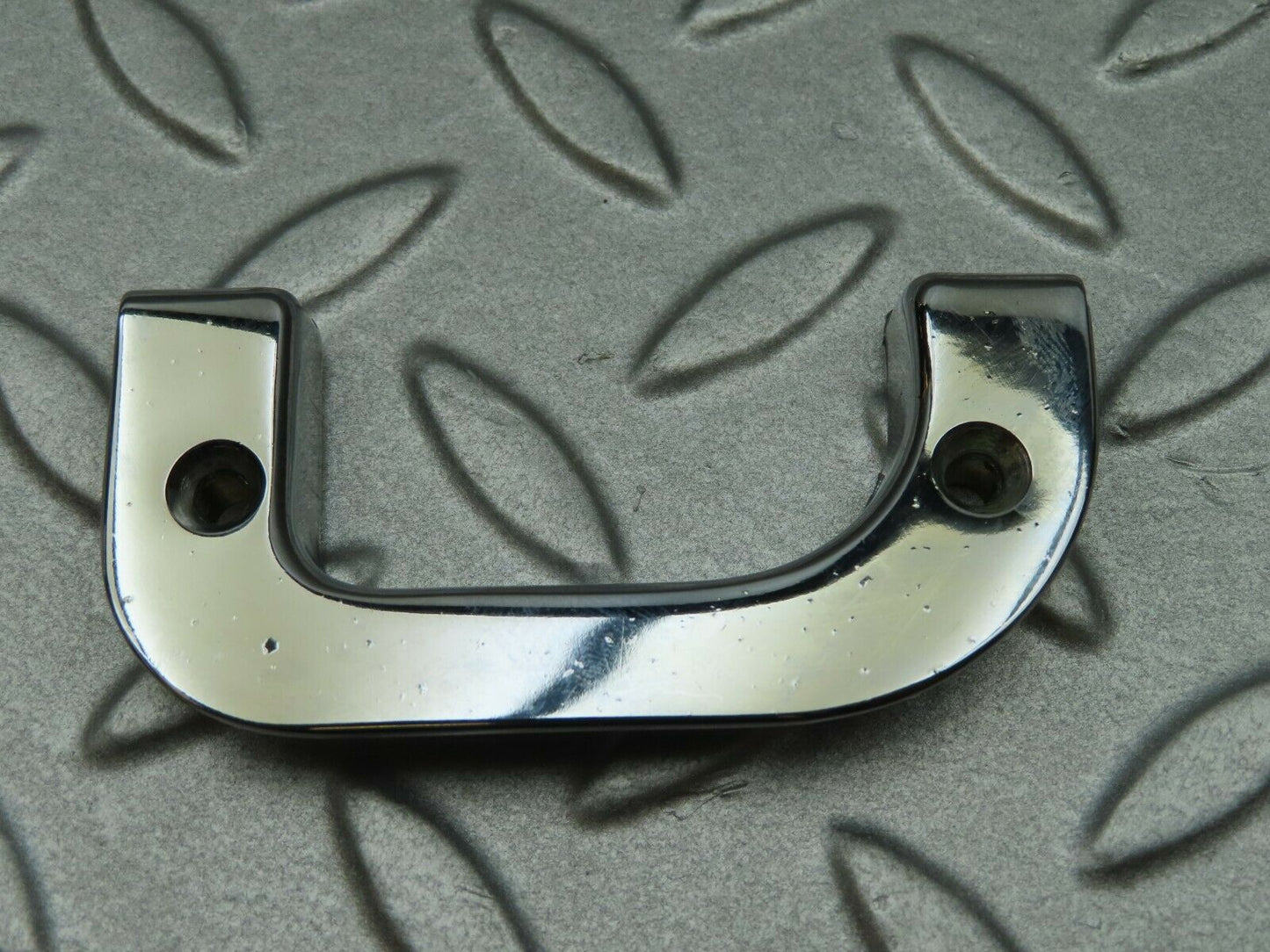 4527 Mercedes-Benz W123 230E Left Interior Chrome Door Latch Trim 1237230124