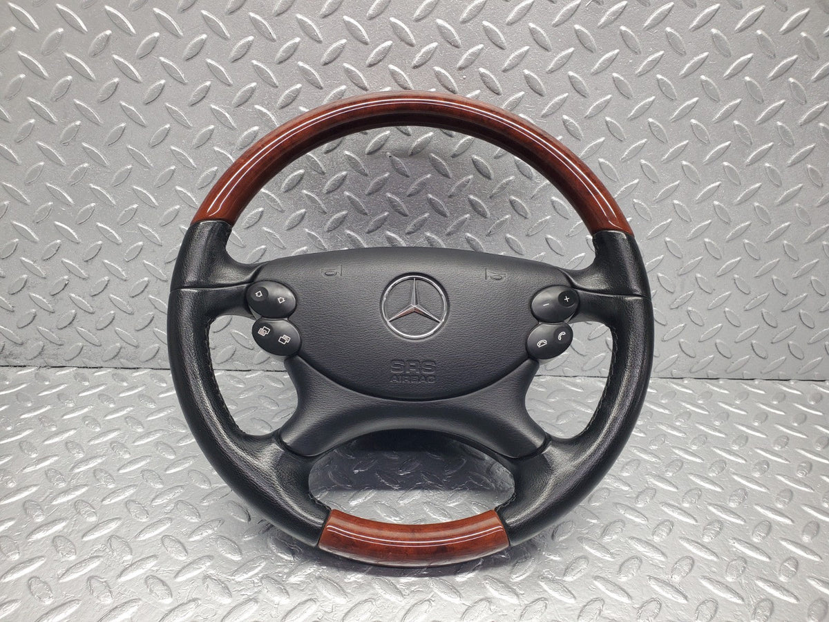 R230 wood steering wheel used OEM