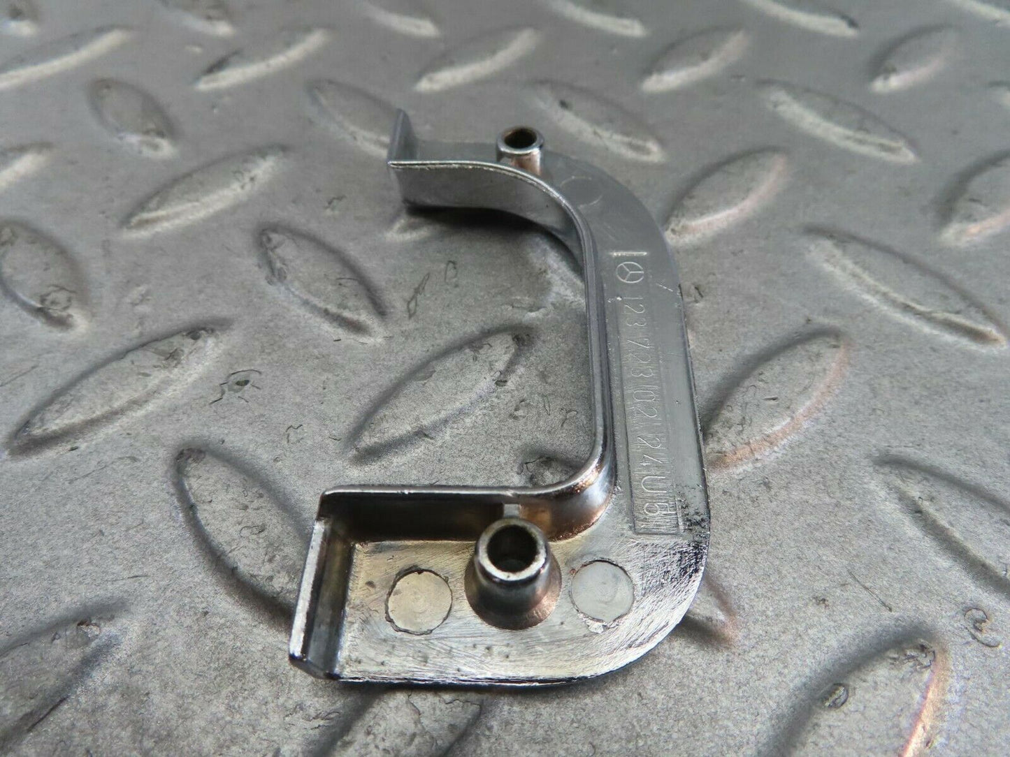 8724 Mercedes-Benz W123 Right Interior Chrome Door Latch Trim 1237230224
