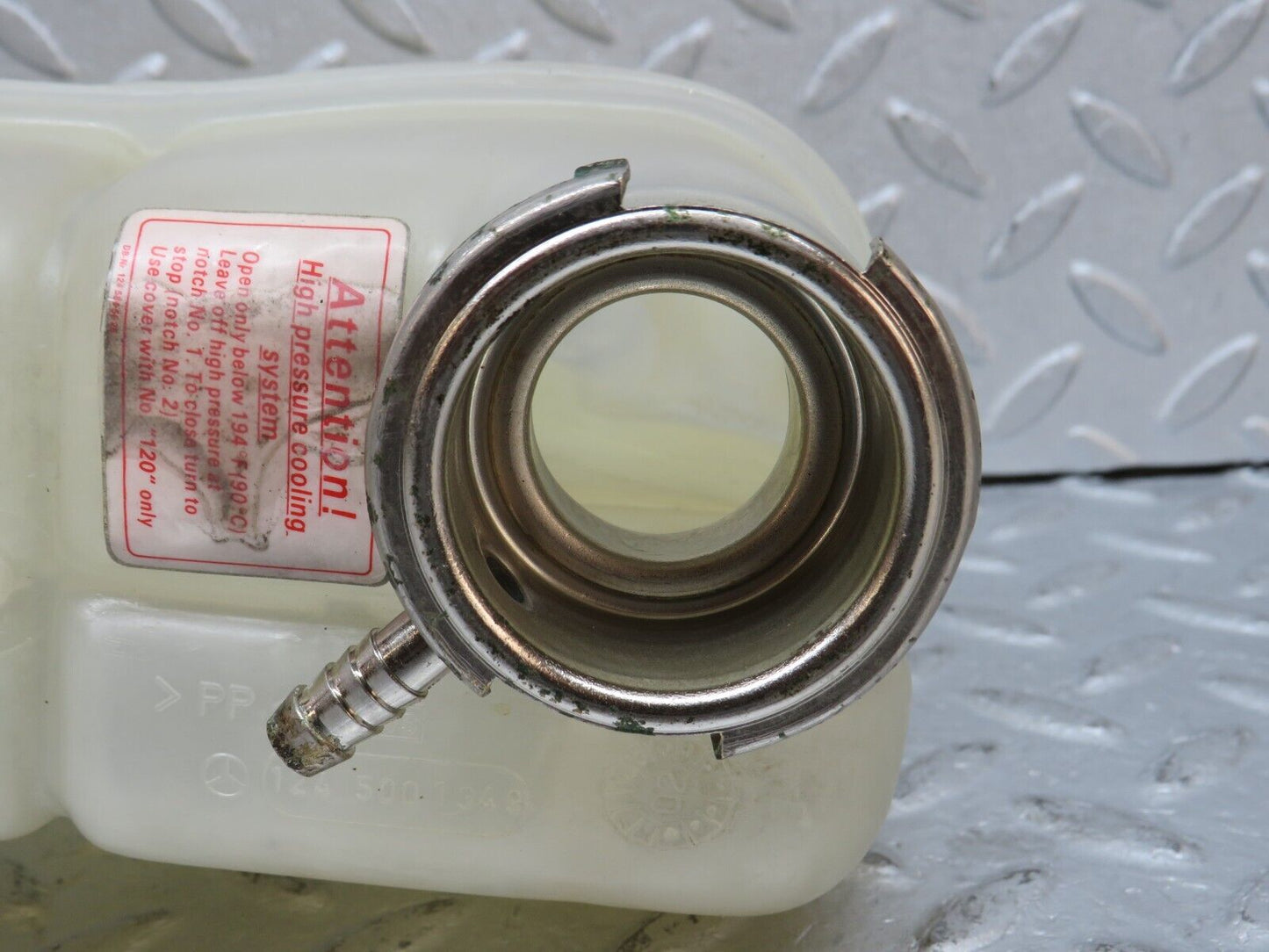 38182 Mercedes-Benz A124 320E Cabriolet Coolant Reservoir Tank No Cap 1245001349