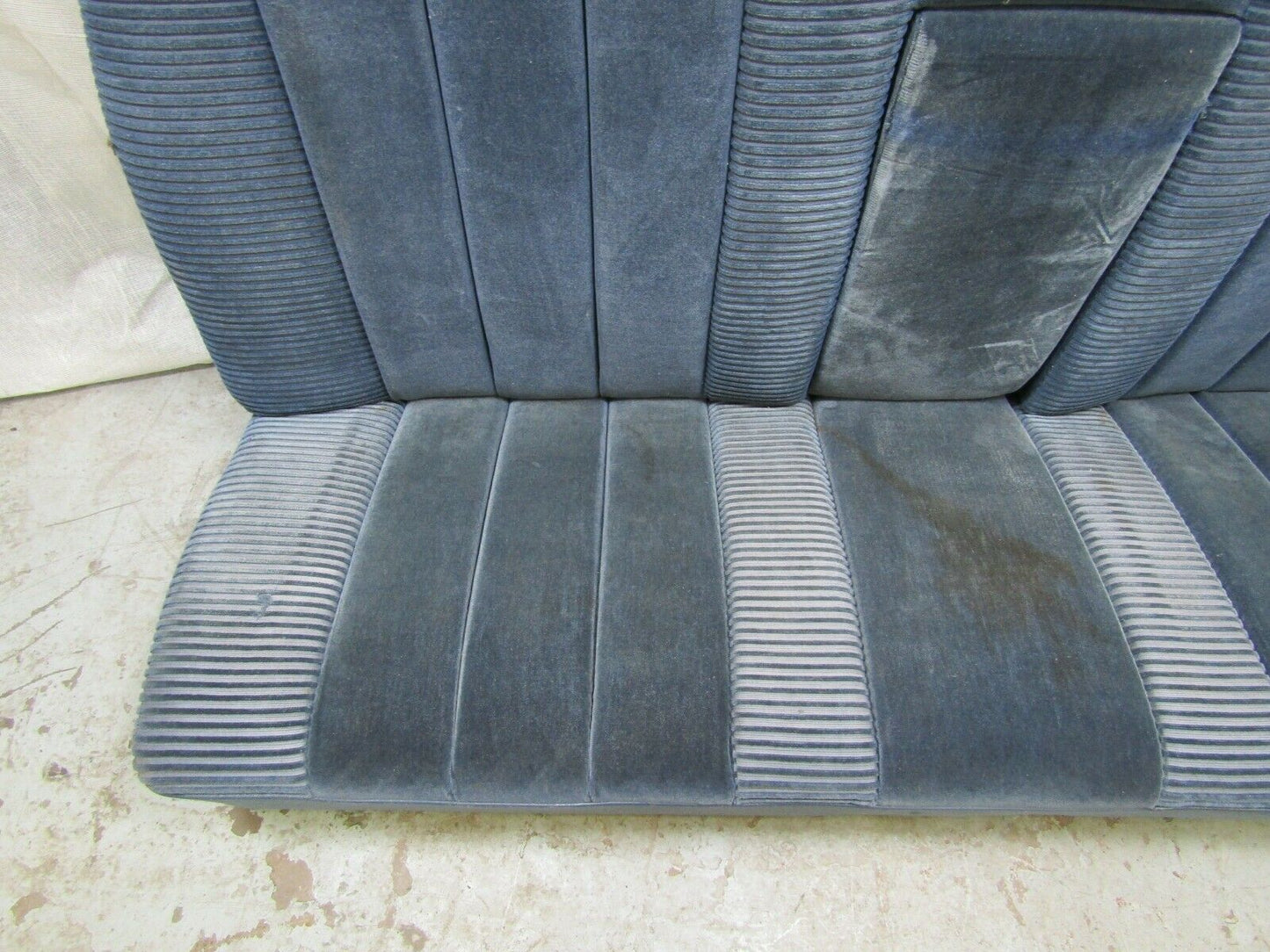 3257 Mercedes-Benz C107 350SLC Coupe Rear Seat Blue Fabric 1079240216