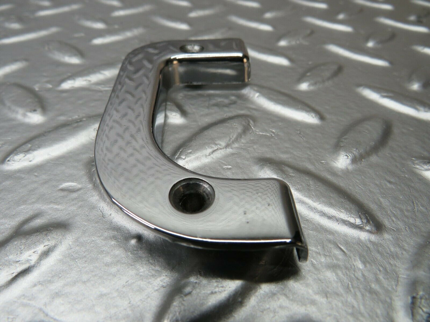 23995 Mercedes-Benz W123 280E Left Interior Chrome Door Latch Trim 1237230124
