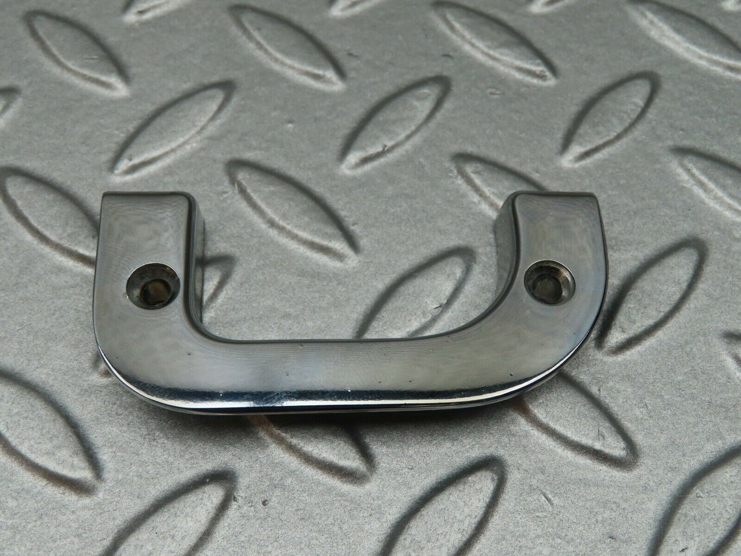 4526 Mercedes-Benz W123 230E Left Interior Chrome Door Latch Trim 1237230124