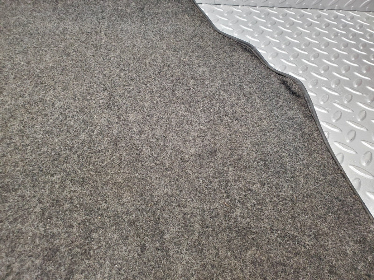 W201 Baby Benz trunk boot floor carpet grey used OEM