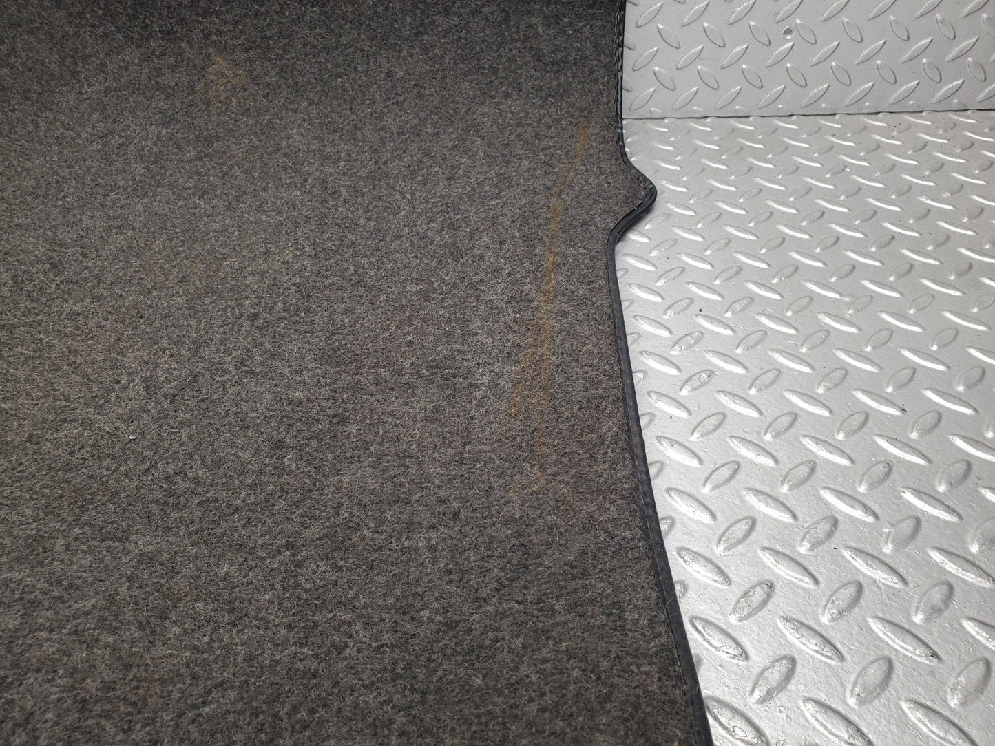 W123 trunk boot floor carpet used OEM