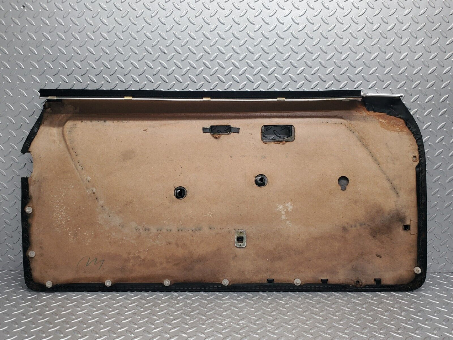 46366 Mercedes-Benz C123 280CE Coupe Right Door Card Black Leather 1237270664