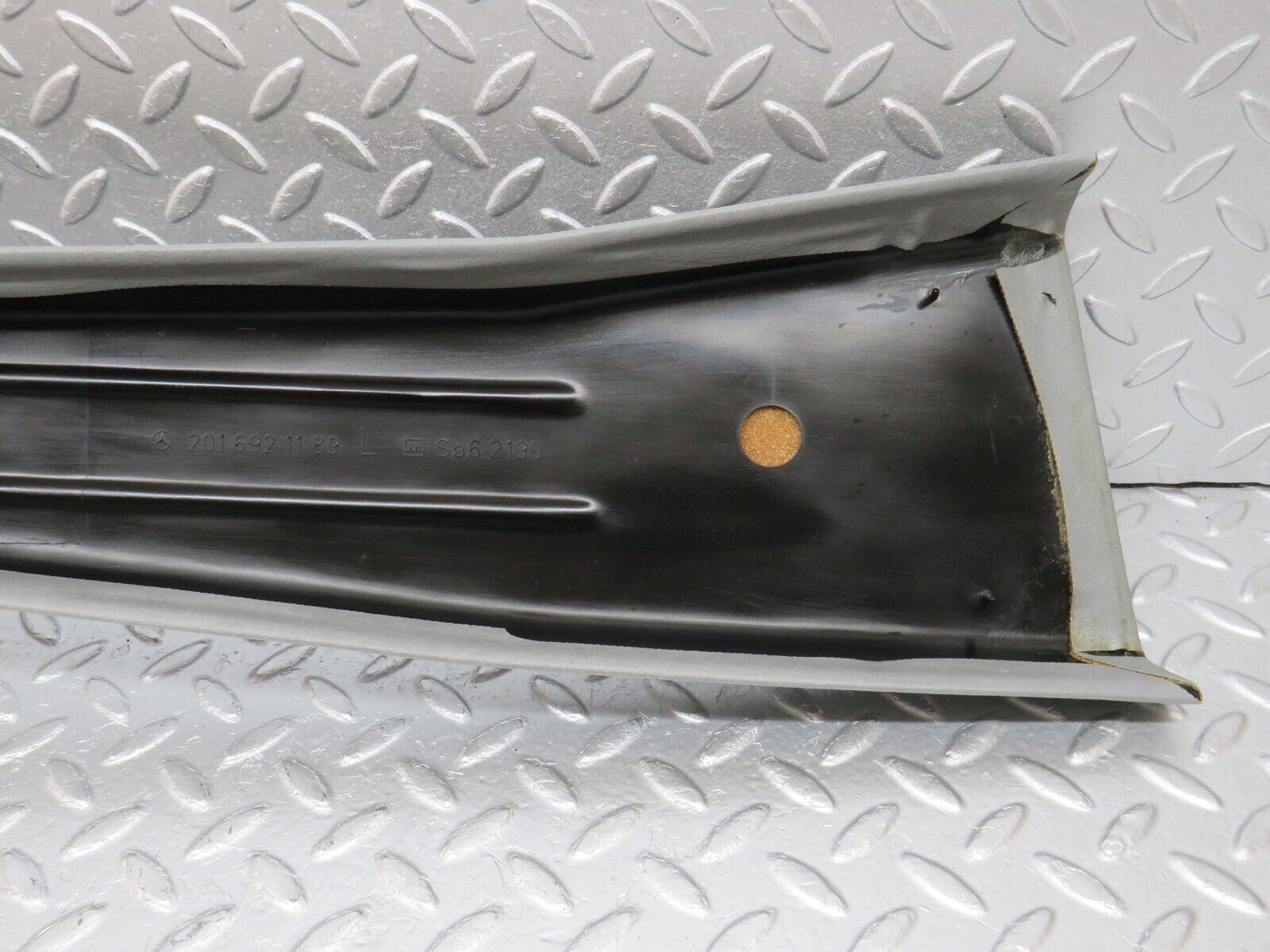 33569 Mercedes-Benz W201 190E B Pillar Cover Left Side Grey 2016921189