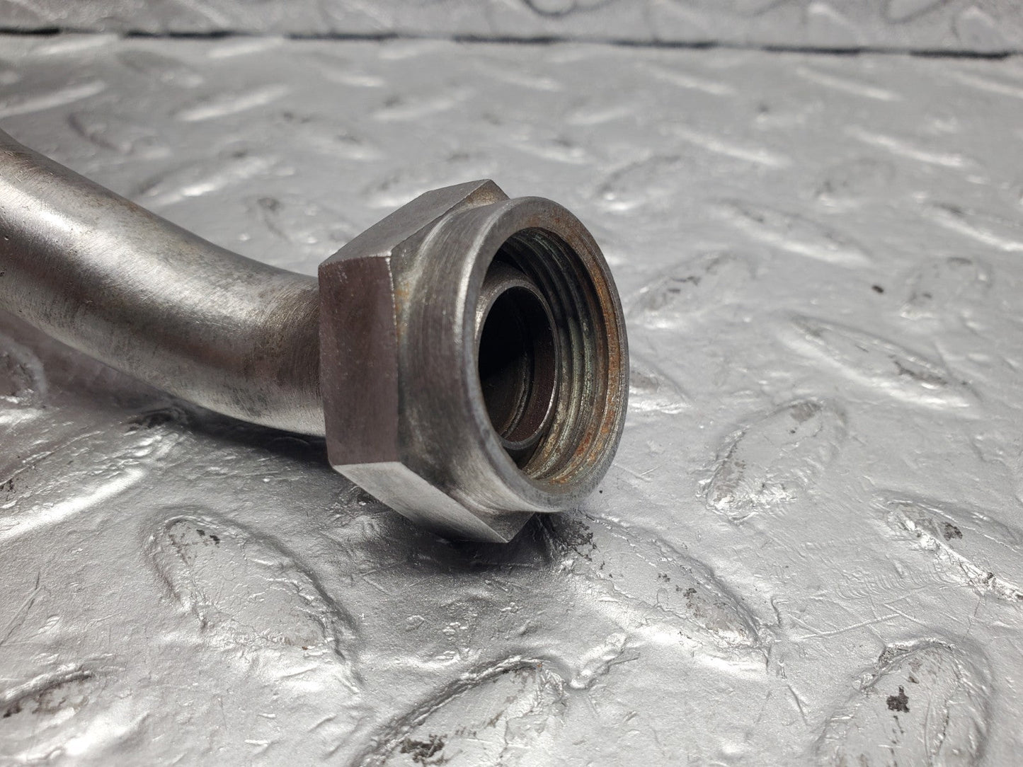 W112 thermostat housing coolant pipe used OEM