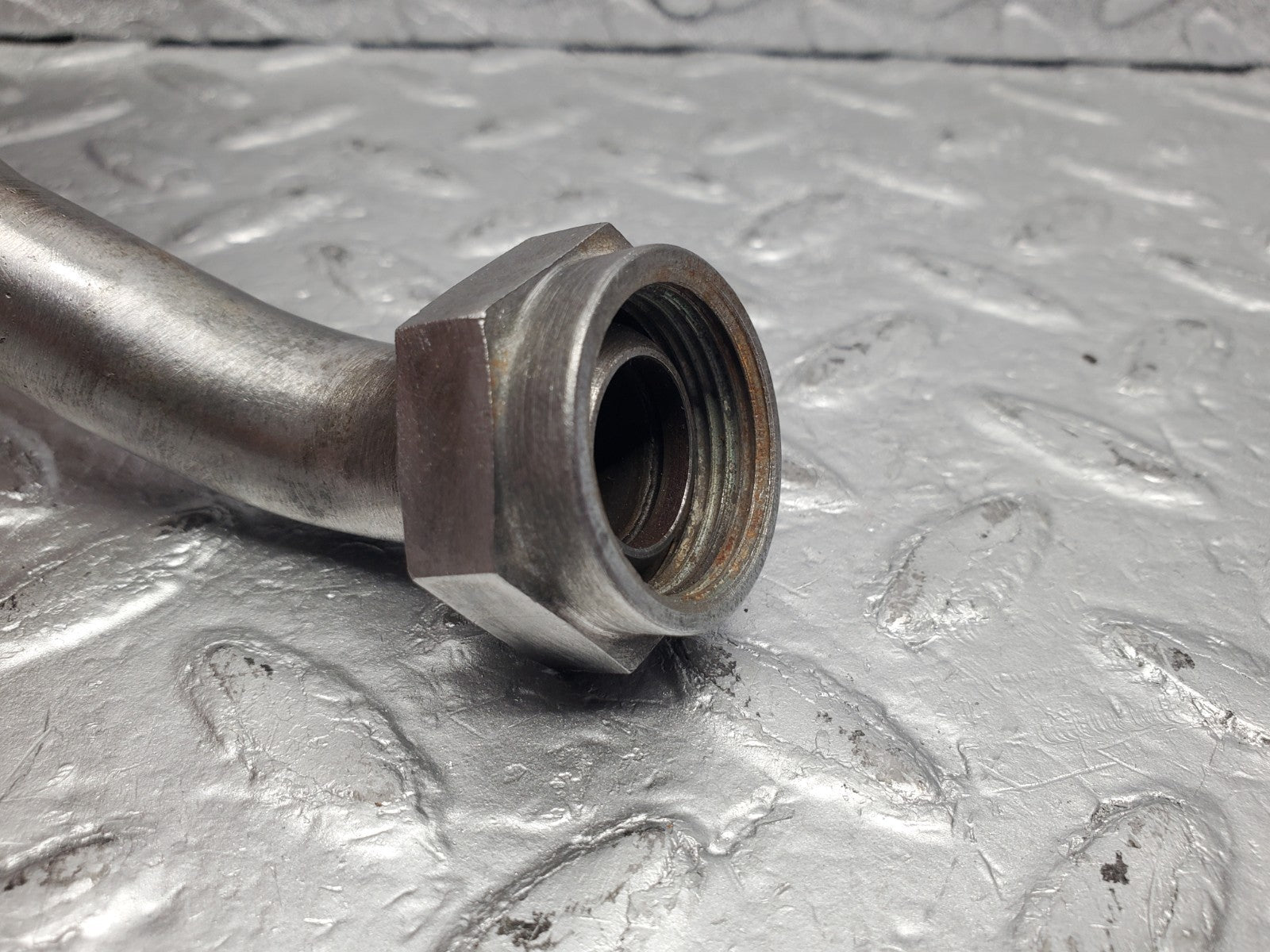 W112 thermostat housing coolant pipe used OEM