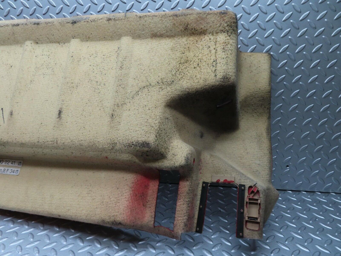 11860 Mercedes-Benz R129 300SL Coupe Trunk Carpet Fuel Tank Cover Red