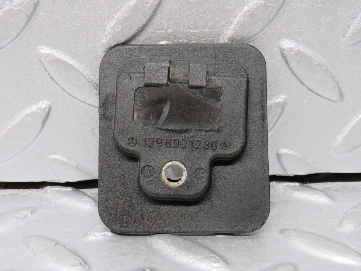 38346 Mercedes-Benz R129 280SL Coupe Roof Lock Cover Trim Pair 1296901130 1296901230