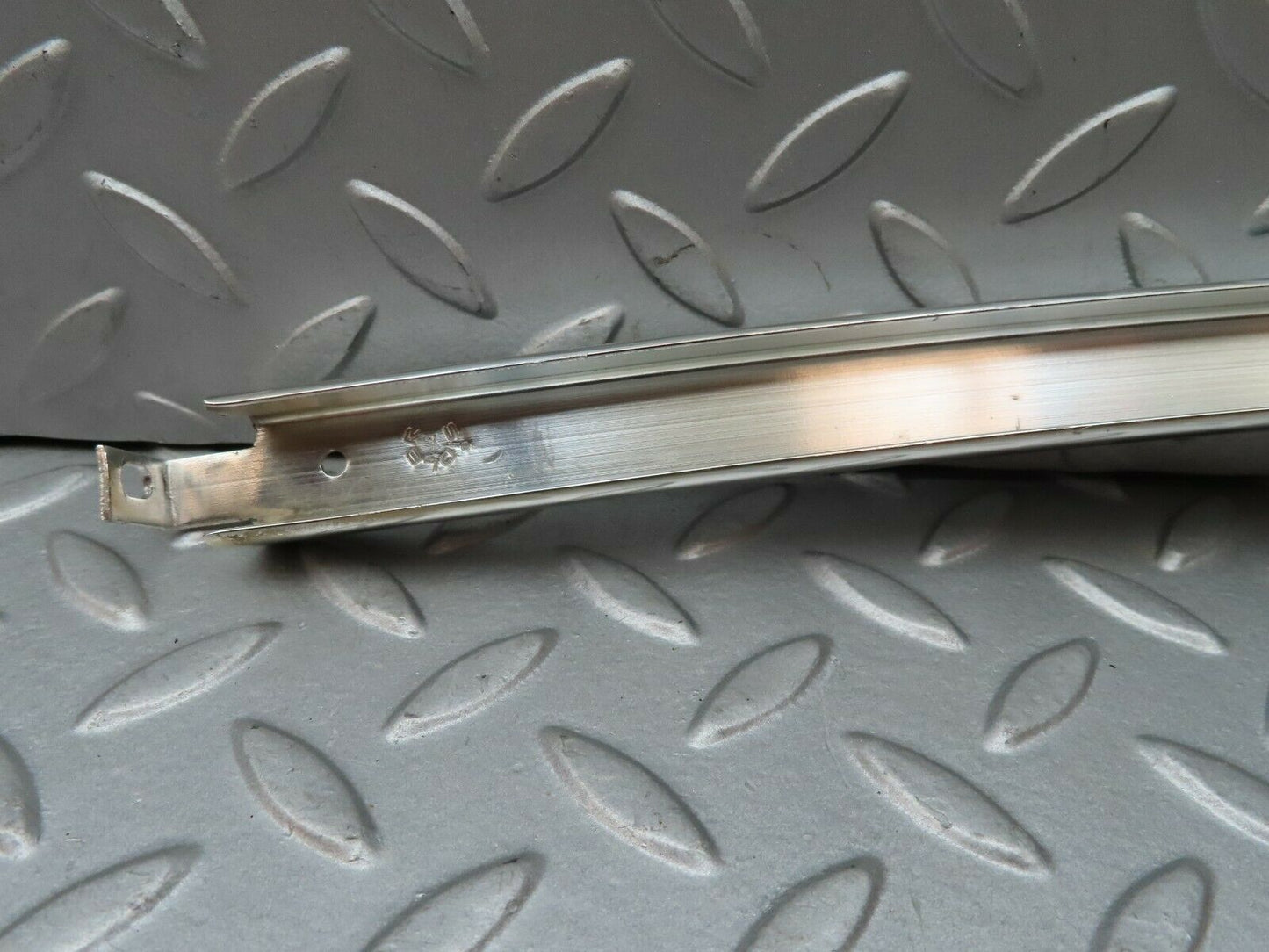 4298 Mercedes-Benz W123 230E Rear Left Chrome Window Channel