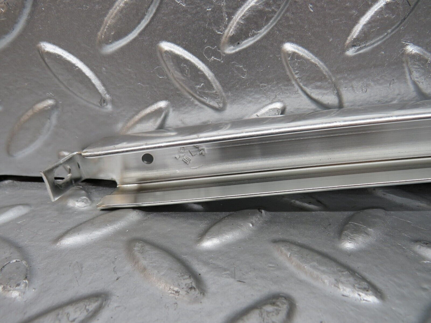 27125 Mercedes-Benz W123 280E Rear Left Door Chrome Window Channel