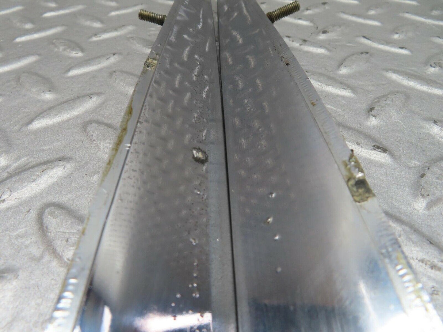 14331 Mercedes-Benz W116 350SE Trunk Chrome Moulding Trim Pair 1166900380