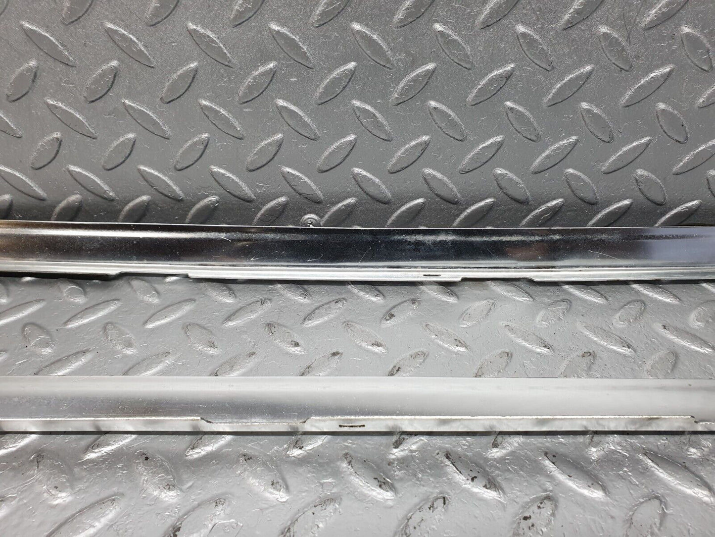 41057 Mercedes-Benz W126 300SE A Pillar Chrome Moulding Trim Pair