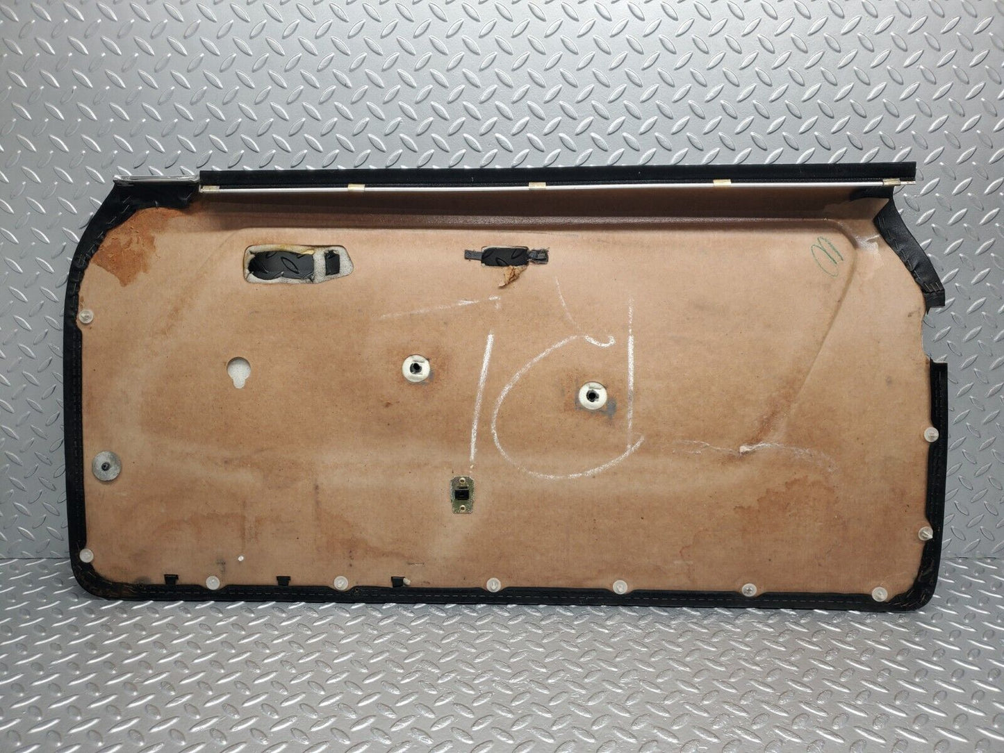 46420 Mercedes-Benz C123 280CE Coupe Left Door Card Black Leather 1237270564