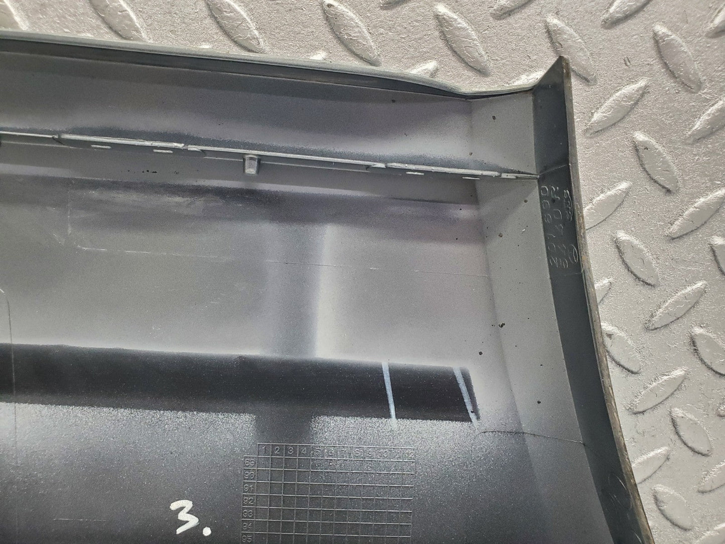 W201 Baby Benz front right fender wing moulding trim used OEM