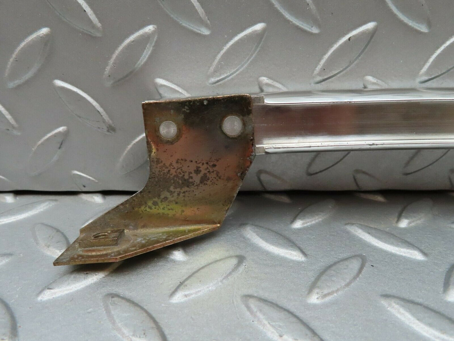 4298 Mercedes-Benz W123 230E Rear Left Chrome Window Channel