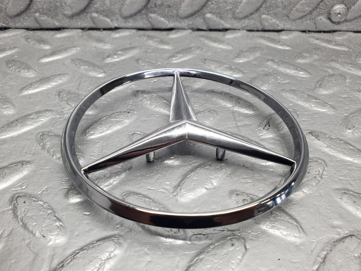 W201 Baby Benz chrome rear emblem used OEM