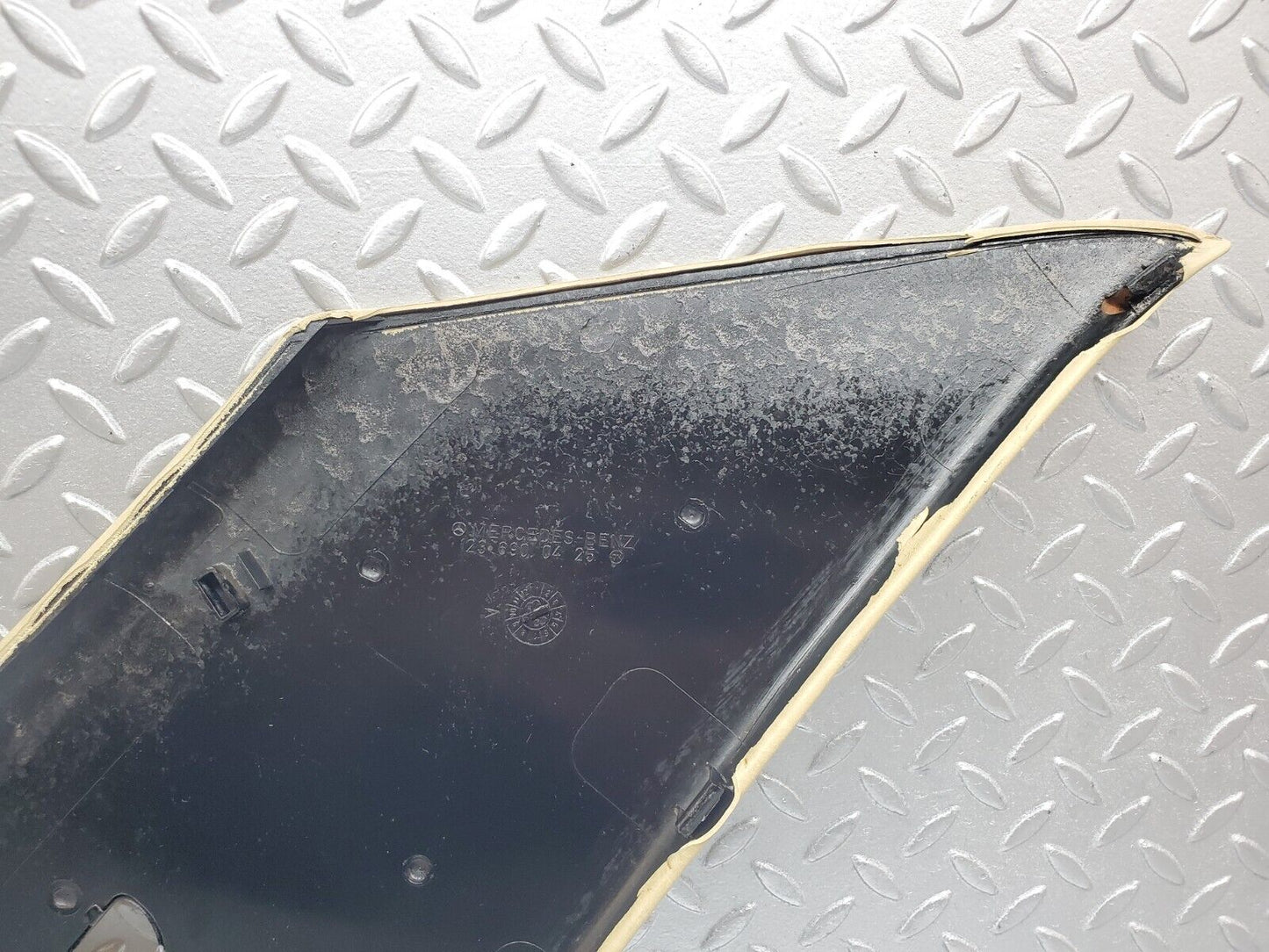 44314 Mercedes-Benz W123 280E C Pillar Cover Panel Right Side Beige 1236900425
