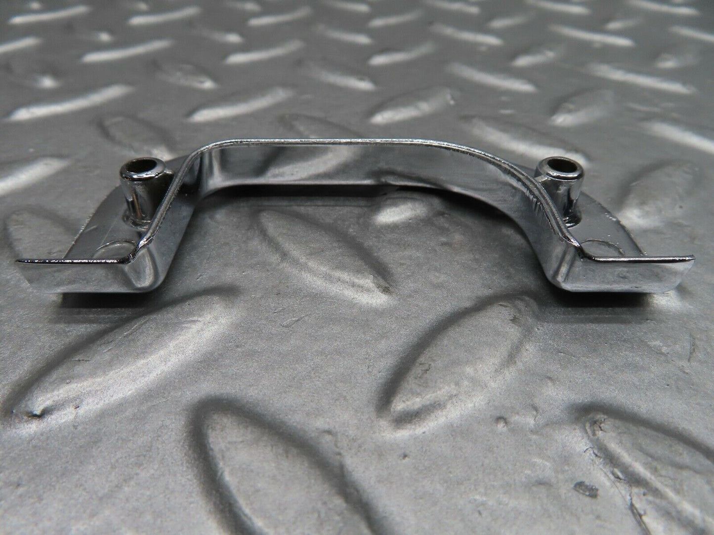 21084 Mercedes-Benz W123 230E Left Chrome Door Latch Trim 1237230124
