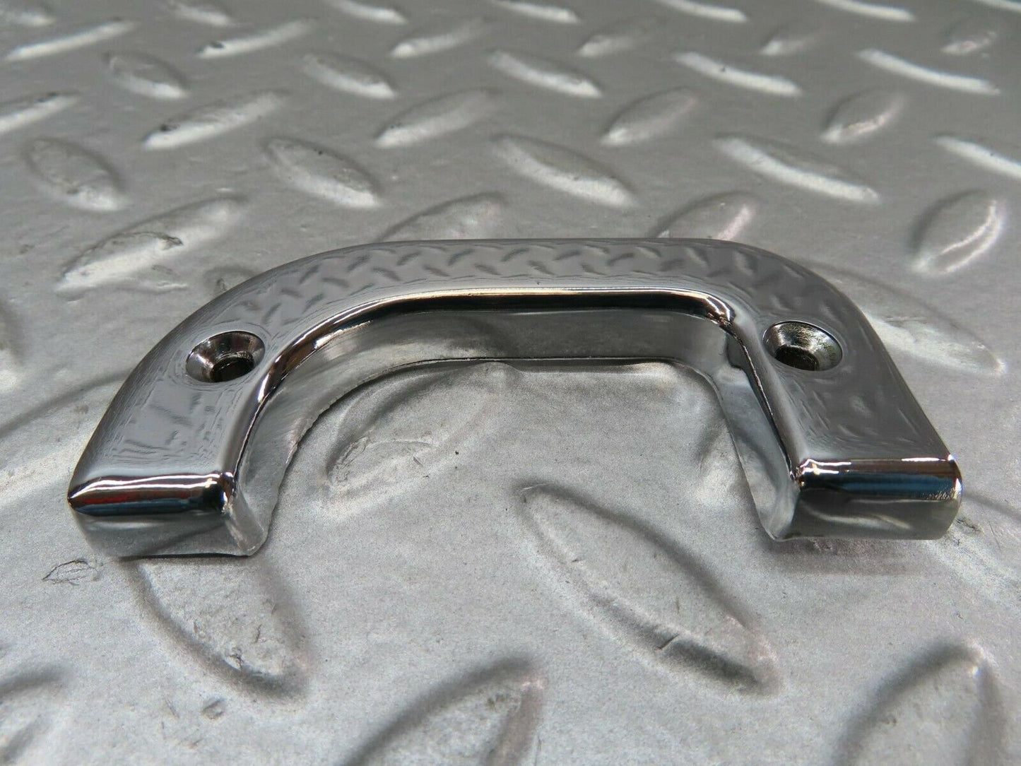 15229 Mercedes-Benz W123 230E Left Interior Chrome Door Latch Trim 1237230124