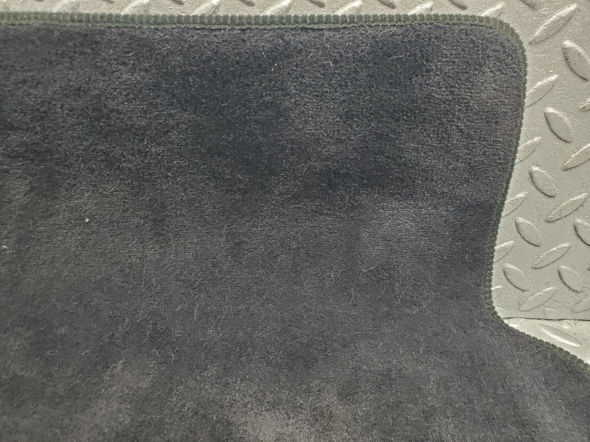 W201 Baby Benz rear left floor mat dark blue used OEM