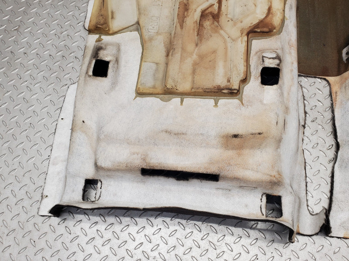W201 Baby Benz rear floor carpet black used OEM