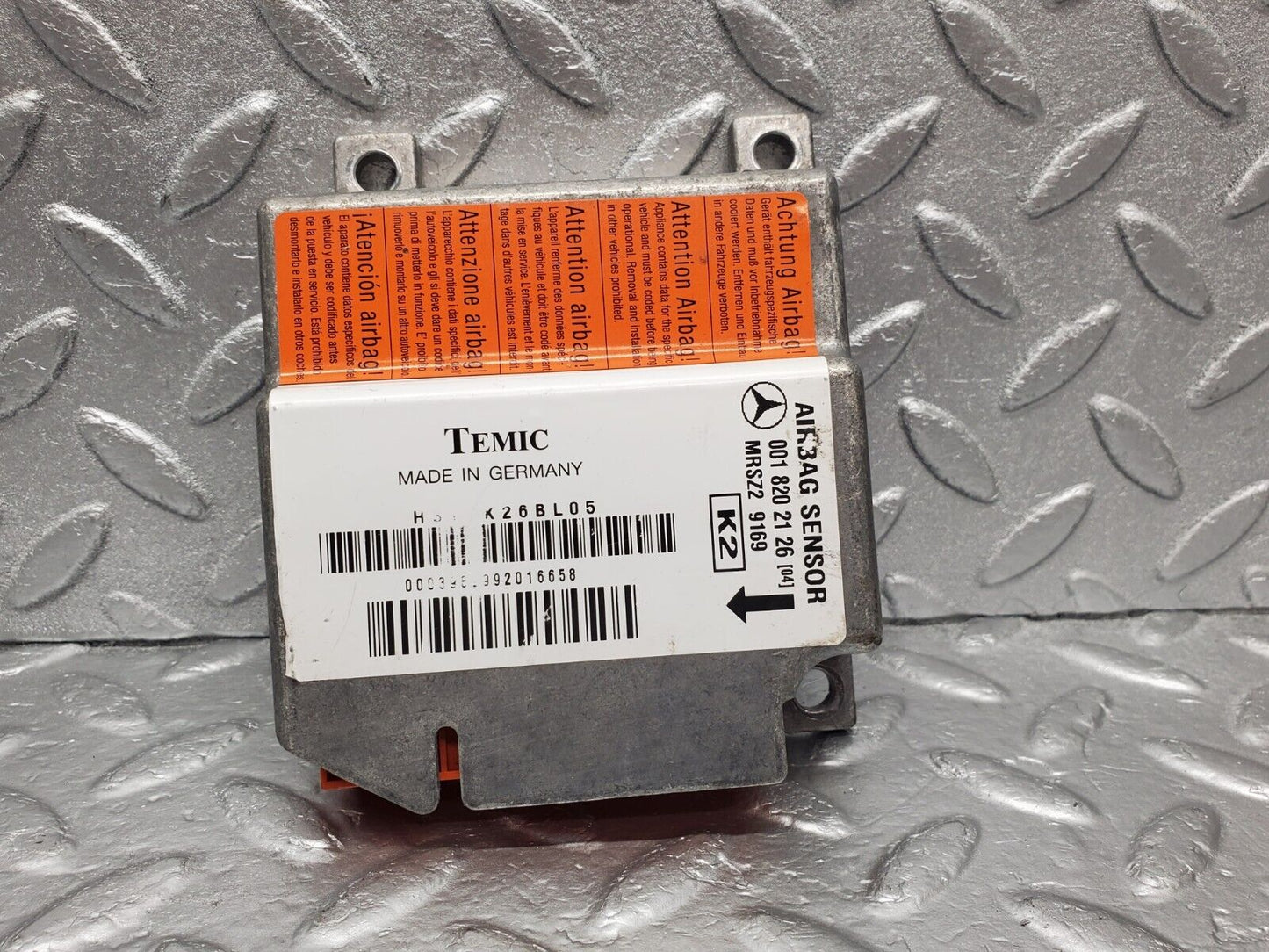 46822 Mercedes-Benz R129 320SL Coupe Airbag Crash Sensor 0018202126