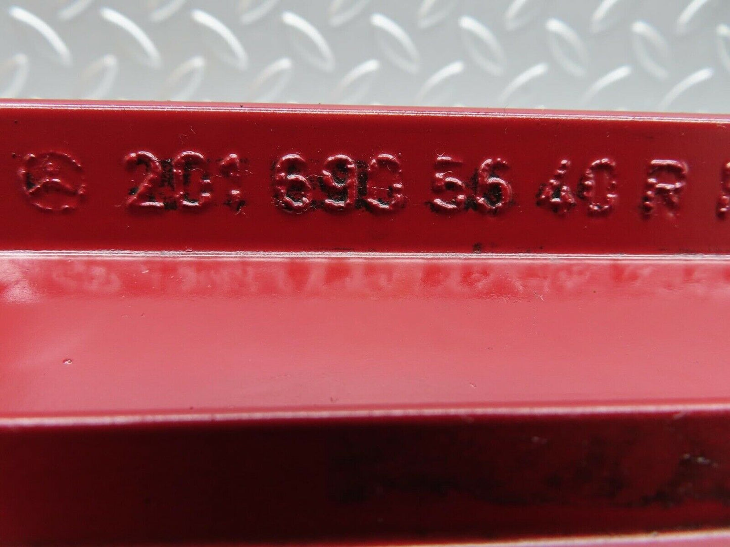 14628 Mercedes-Benz W201 190E Front Right Door Moulding Trim Red 2016905640