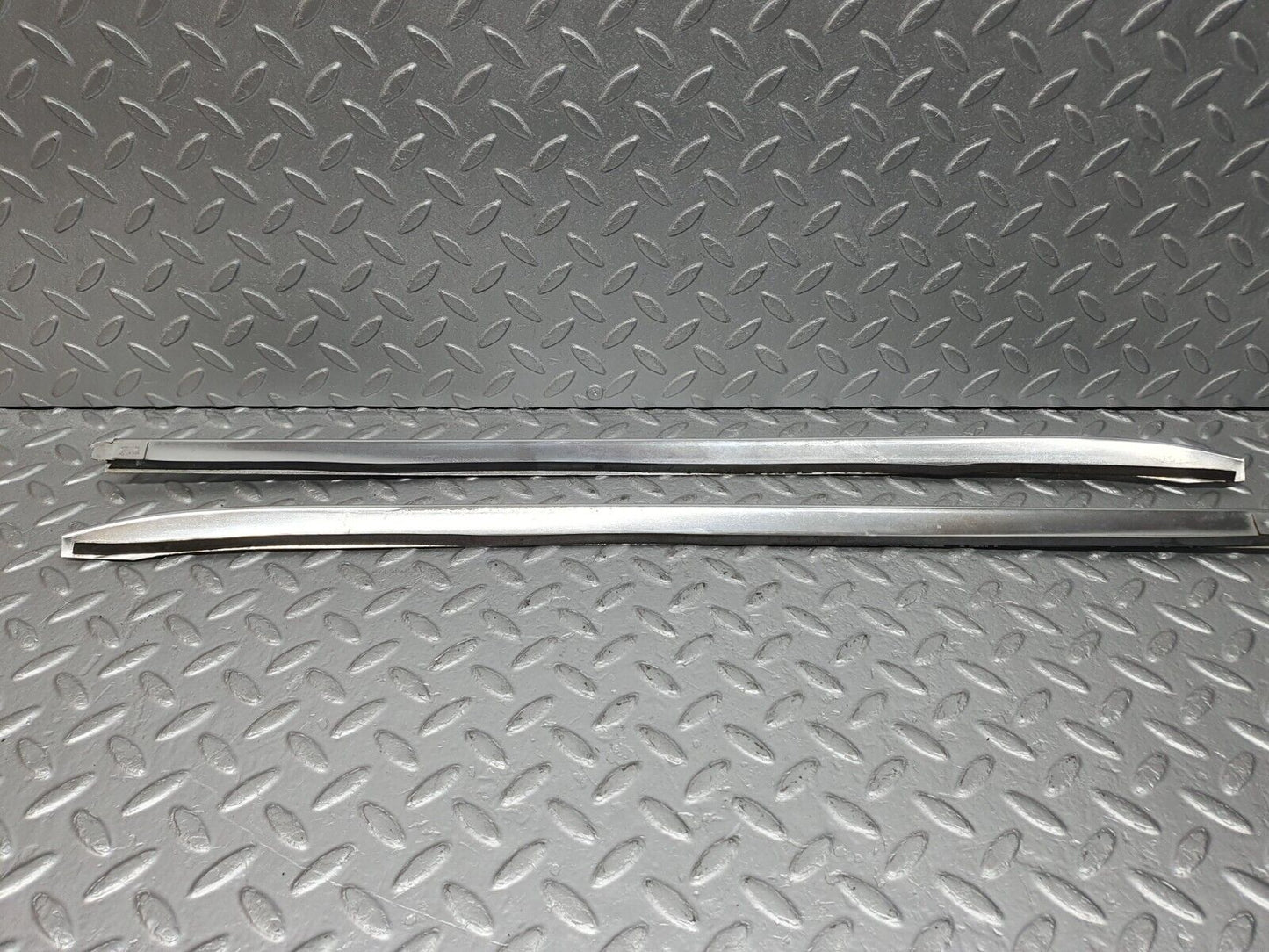 41057 Mercedes-Benz W126 300SE A Pillar Chrome Moulding Trim Pair