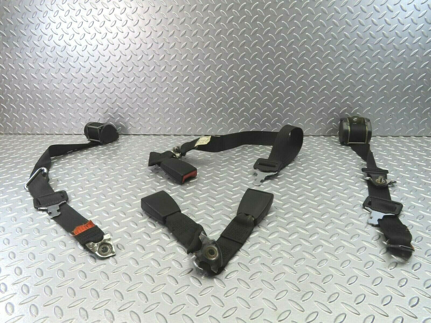 9972 Mercedes-Benz C123 230CE Coupe Rear Seat Belt Set With Buckles 1238607885