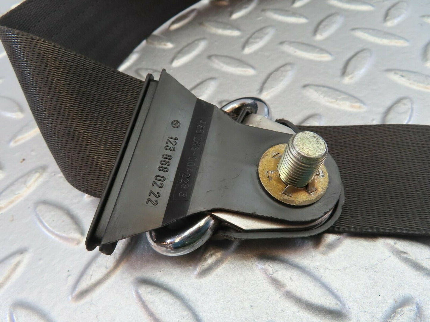 10874 Mercedes-Benz W123 230E Front Right Seat Belt With Buckle 1238604886