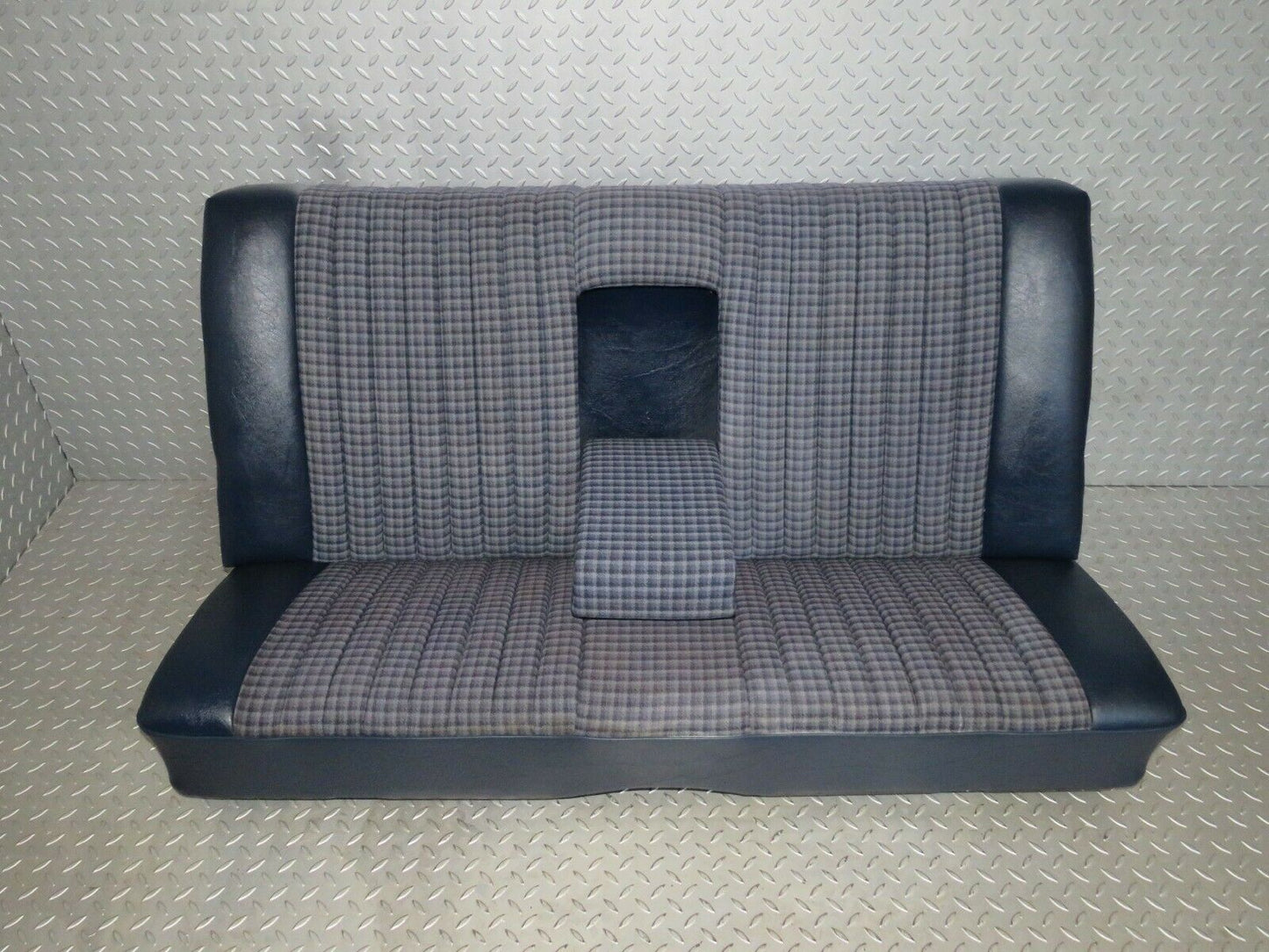 23762 Mercedes-Benz C107 450SLC Coupe Rear Seat Half Leather Blue