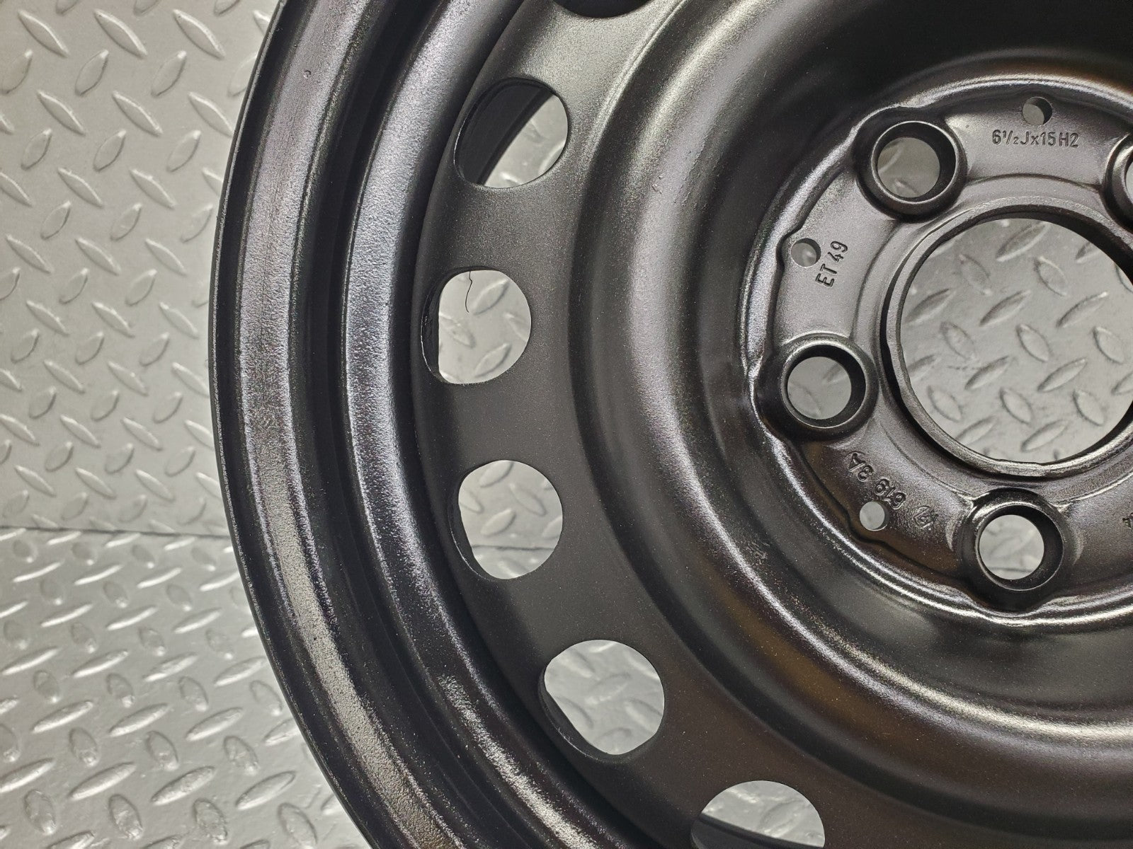 Mercedes-Benz steel wheel 6.5jx15h2 et49 5x112 used OEM