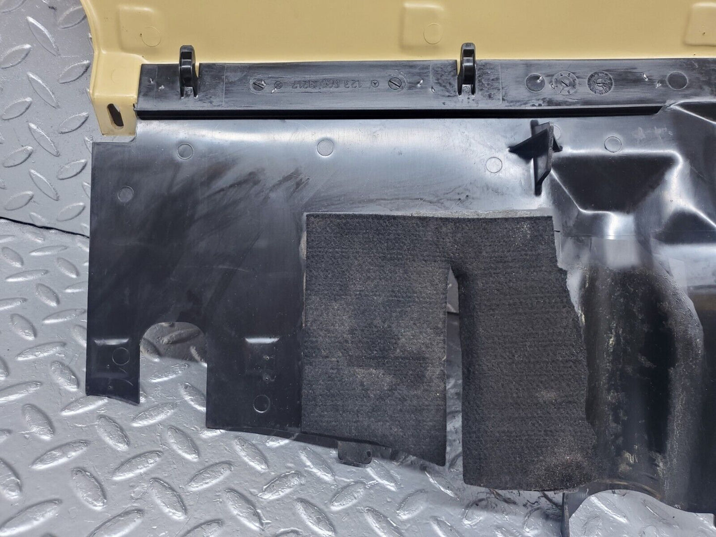 44328 Mercedes-Benz W123 280E Under Dash Panel Right Side Beige 1236892208