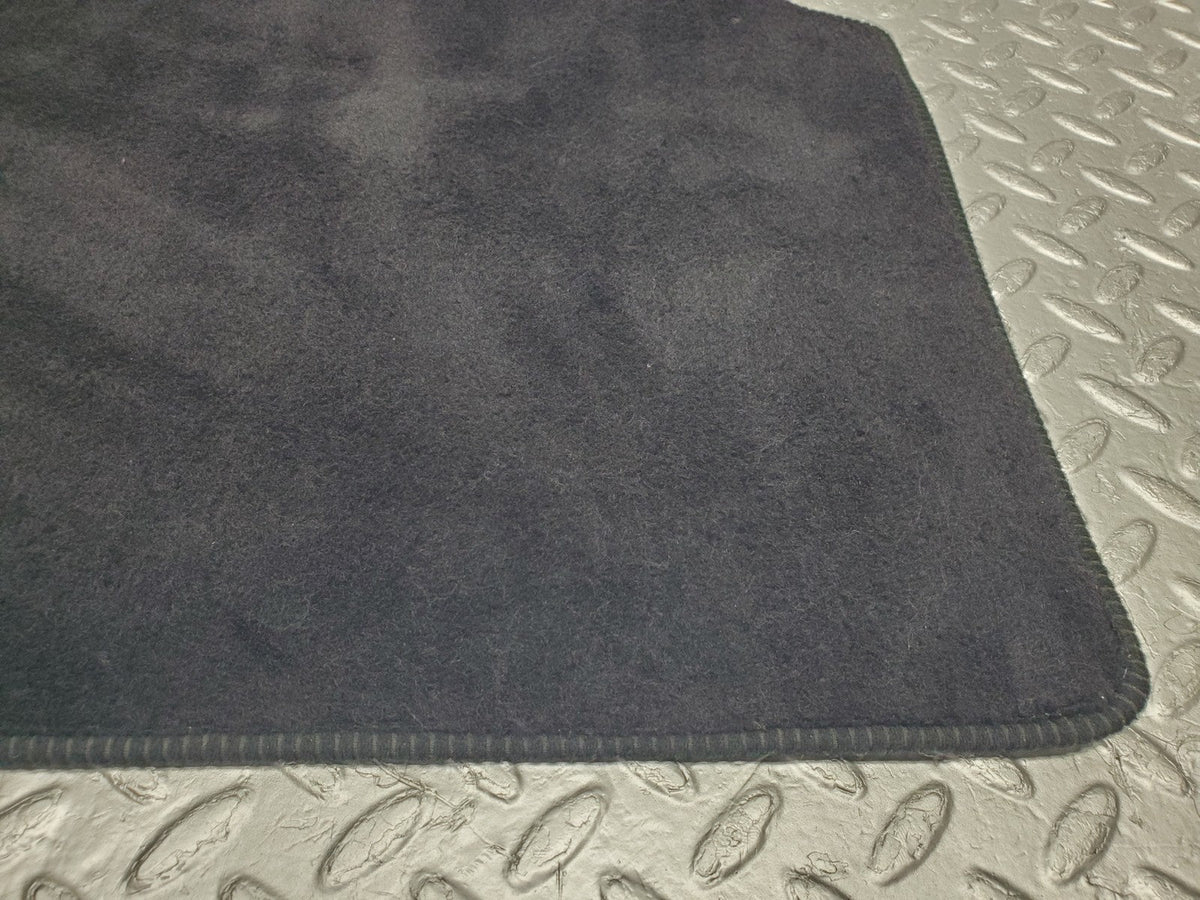 W201 Baby Benz rear right floor mat dark blue used OEM