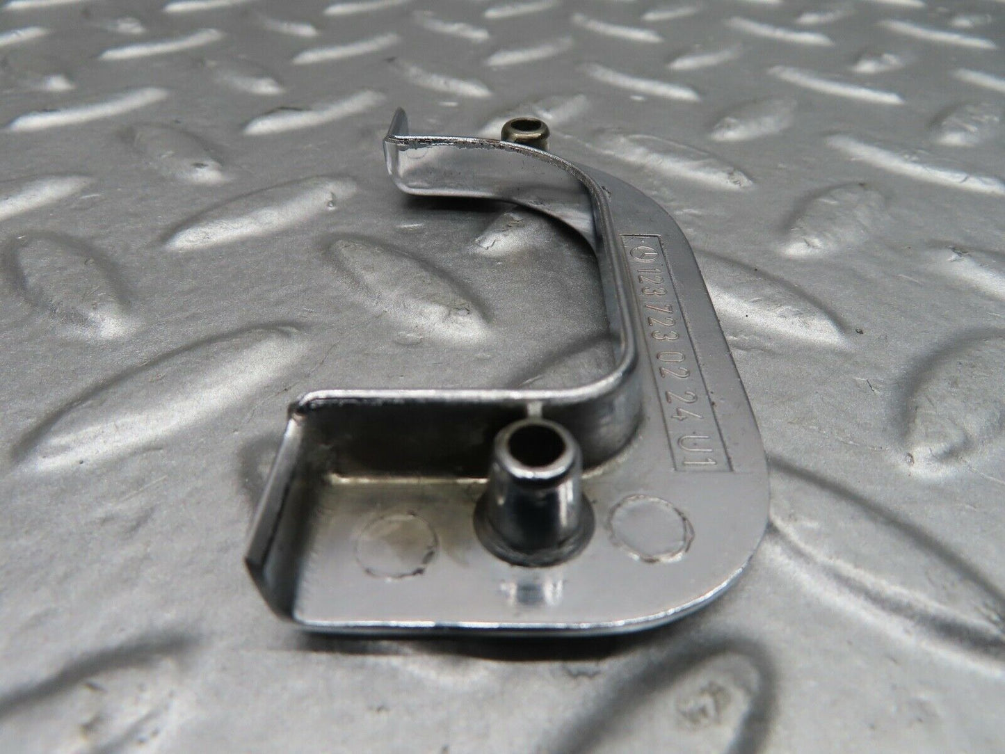 21082 Mercedes-Benz W123 230E Right Chrome Door Latch Trim 1237230224